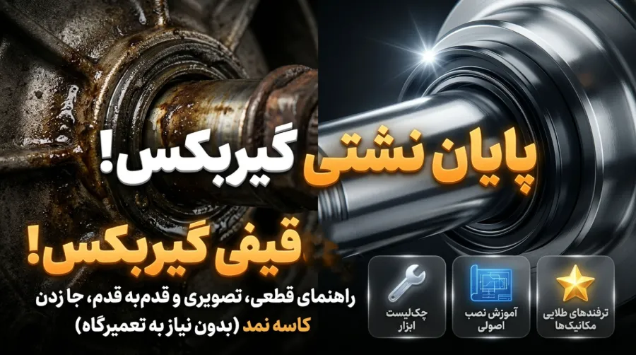 طریقه جا زدن کاسه نمد گیربکس